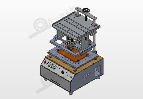 塑料制品机械印刷机3d模型图